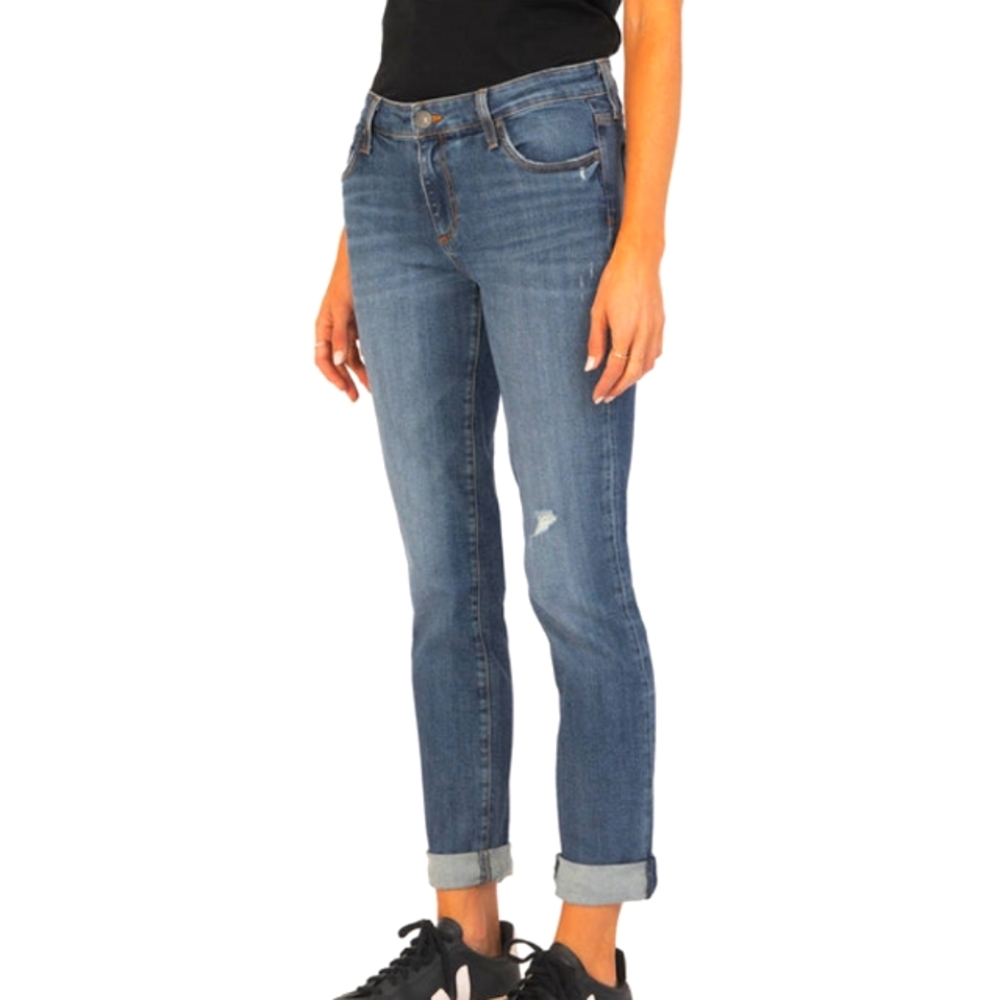 Kut from the kloth, size 10 high rise, boyfriend Jean.